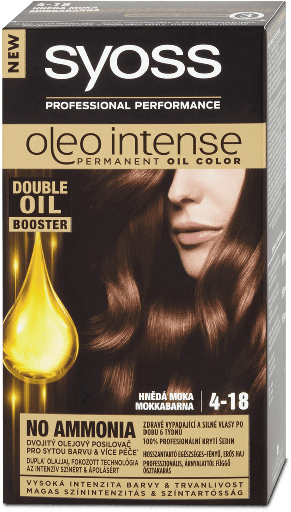 Syoss Oleo Intense hair color Brown mocha 4-18, 115 ml