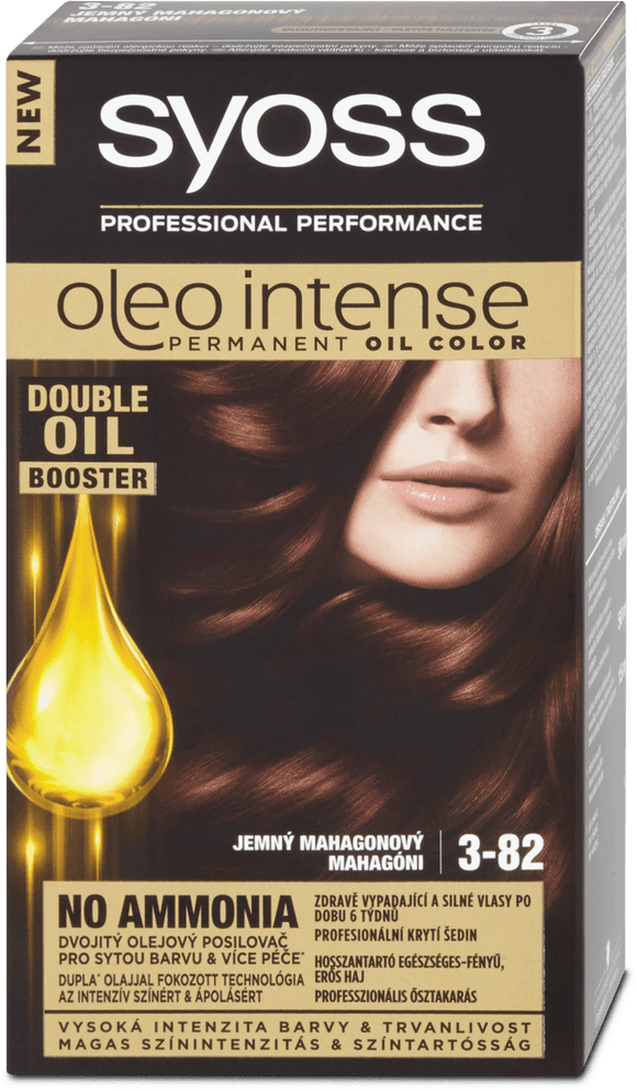 Syoss Oleo Intense hair color Soft mahogany 3-82, 115 ml