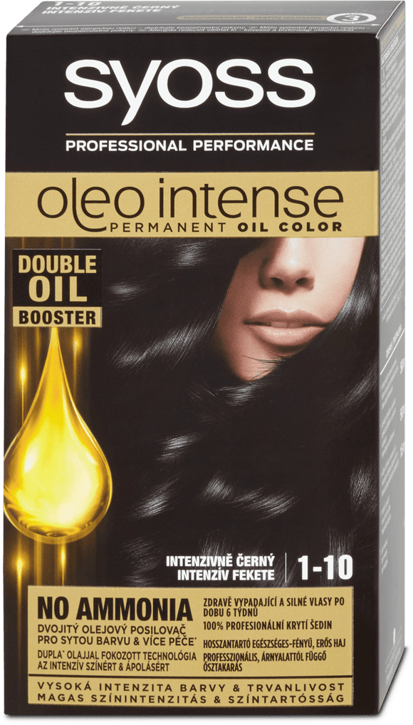 Syoss Oleo Intense hair color Intensive black 1-10, 115 ml