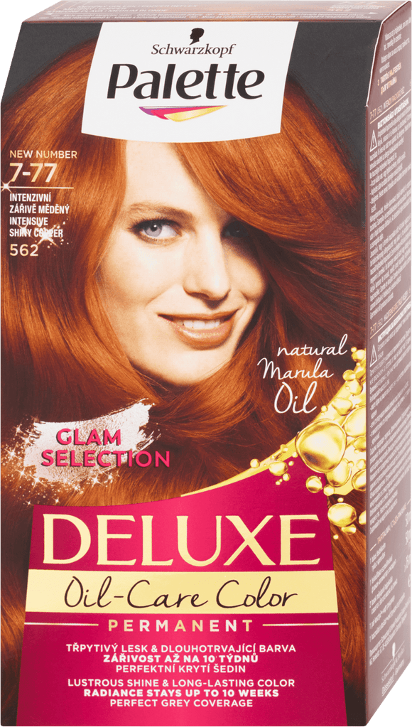 Schwarzkopf Palette Deluxe hair color Intense bright copper 56 / 7-77, 130 ml
