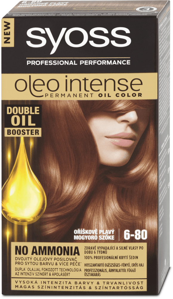 Syoss Oleo Intense hair color Hazelnut 6-80, 115 ml