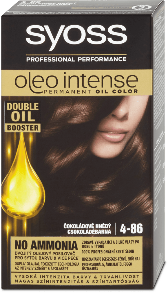Syoss Oleo Intense hair color Chocolate brown 4-86, 115 ml