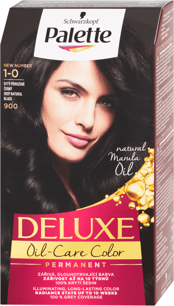 Schwarzkopf Palette Deluxe Hair Color Deep Natural Black 900 / 1-0, 130 ml
