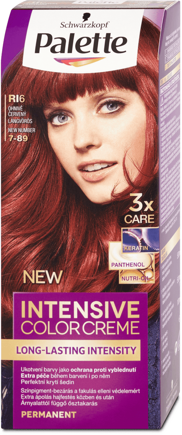 Schwarzkopf Palette Intensive Color Creme hair color Fiery red RI6, 110 ml