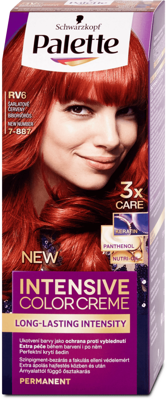 Schwarzkopf Palette Intensive Color Creme hair color Scarlet red RV6, 110 ml