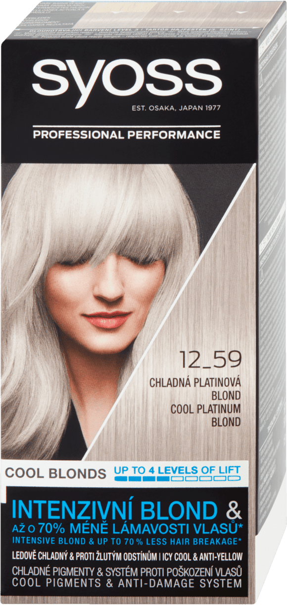 Syoss Cool Platinum Blond Hair Color 12-59