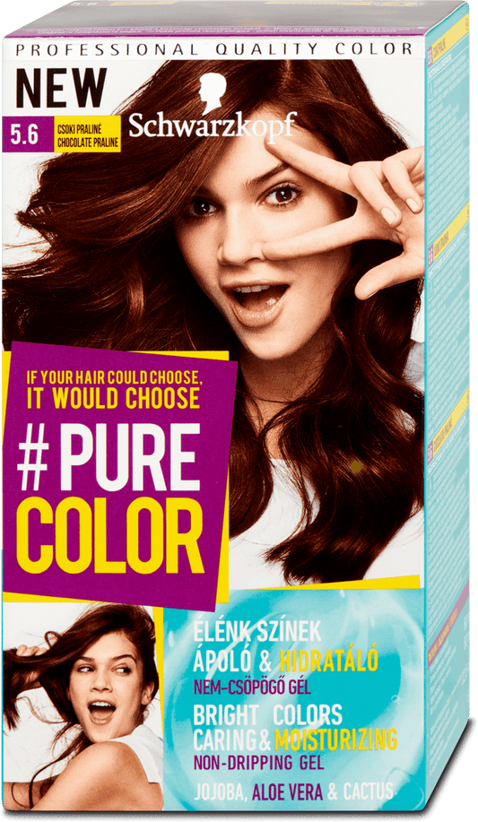 Schwarzkopf Pure Color Hair Color Chocolate Praline 5.6, 142.5 ml