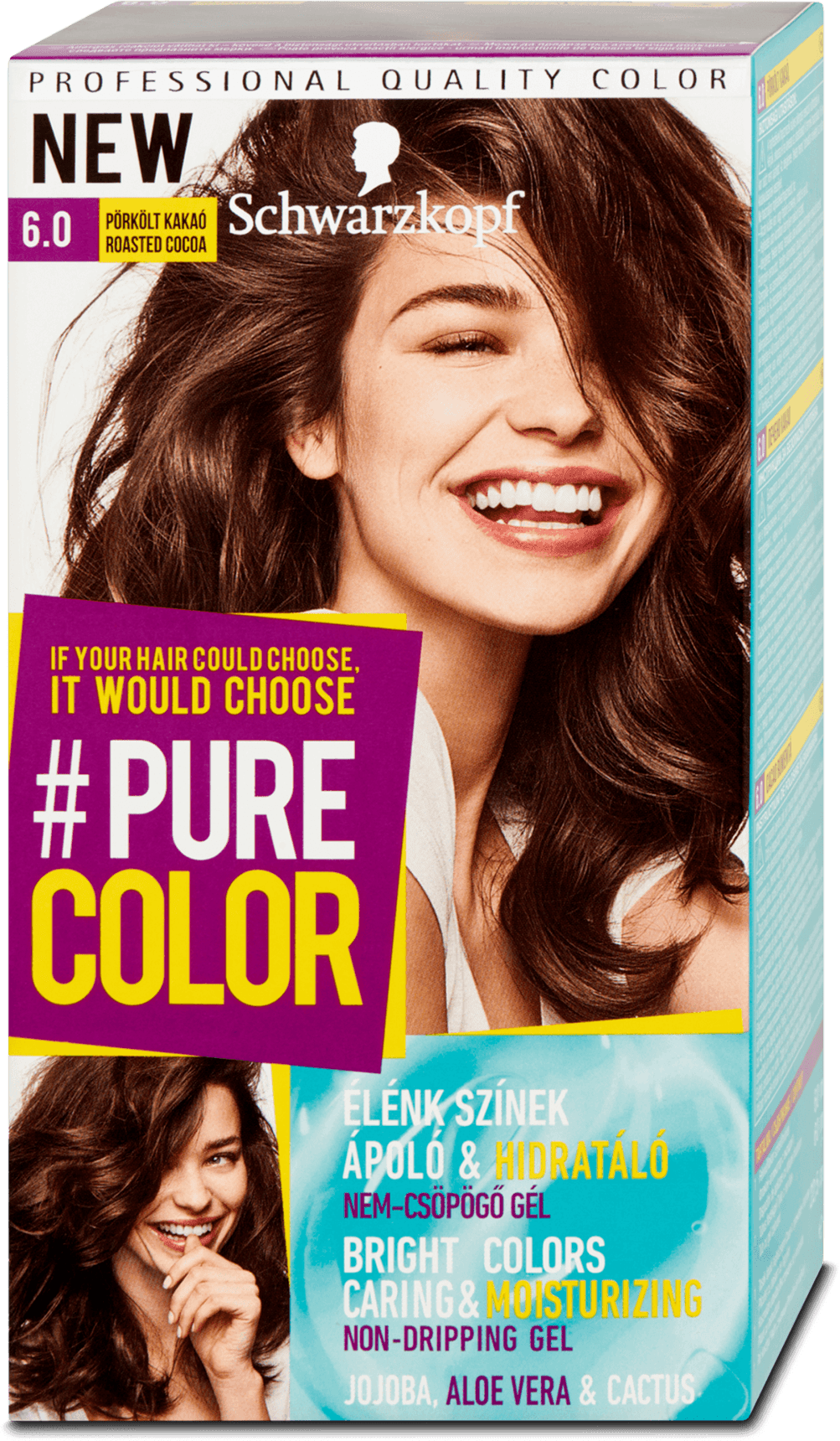 Schwarzkopf Pure Color Hair Color Roasted Cocoa 6.0, 142.5 ml