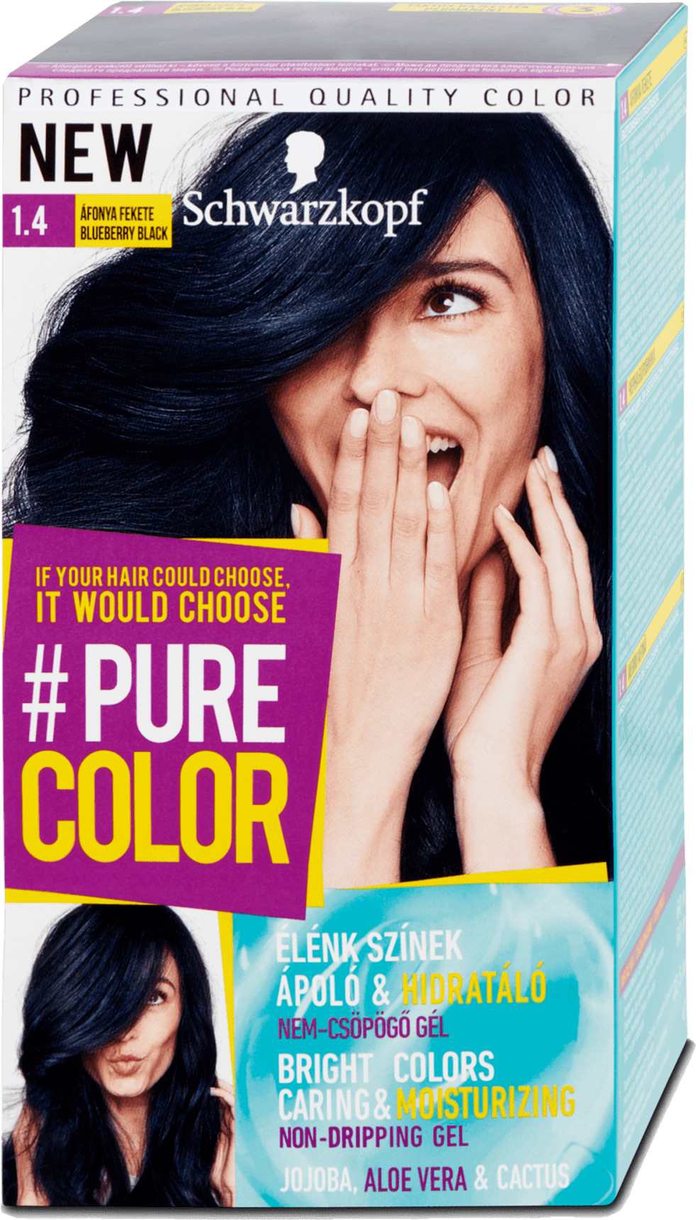 Schwarzkopf Pure Color Hair Color Blueberry Black 1.40, 142.5 ml