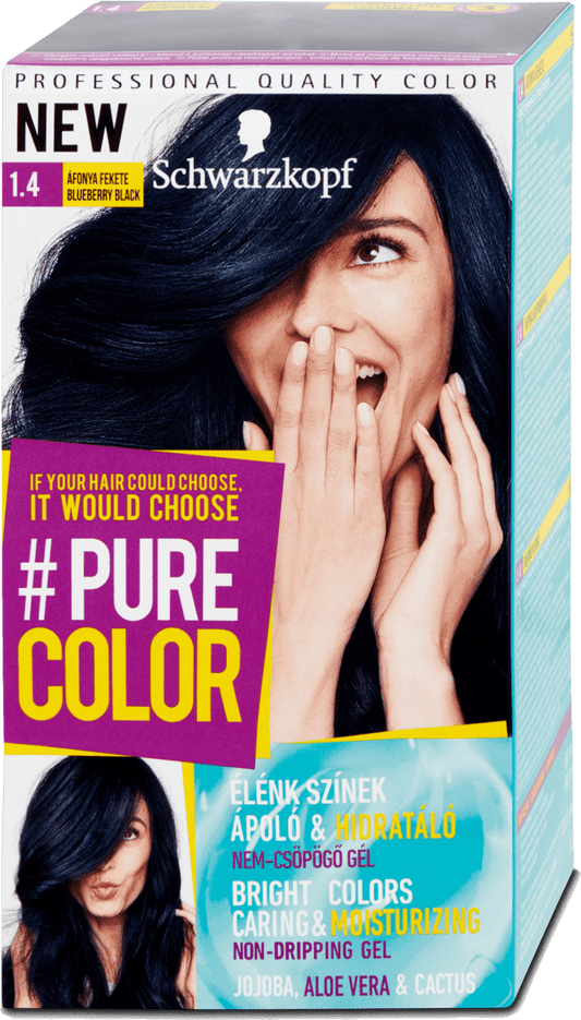 Schwarzkopf Pure Color Hair Color Blueberry Black 1.40, 142.5 ml