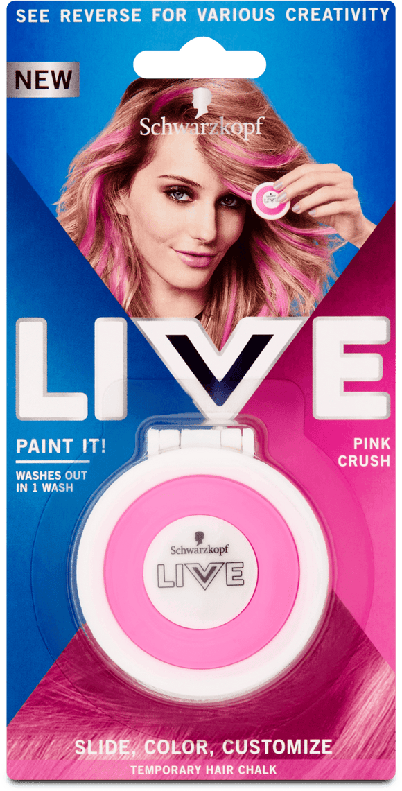 Schwarzkopf Live Paint it! washable chalk Pink Crush, 3.5 g