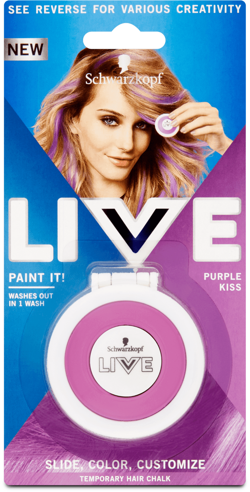 Schwarzkopf Live Paint it! washable chalk Purple Kiss, 3.5 g