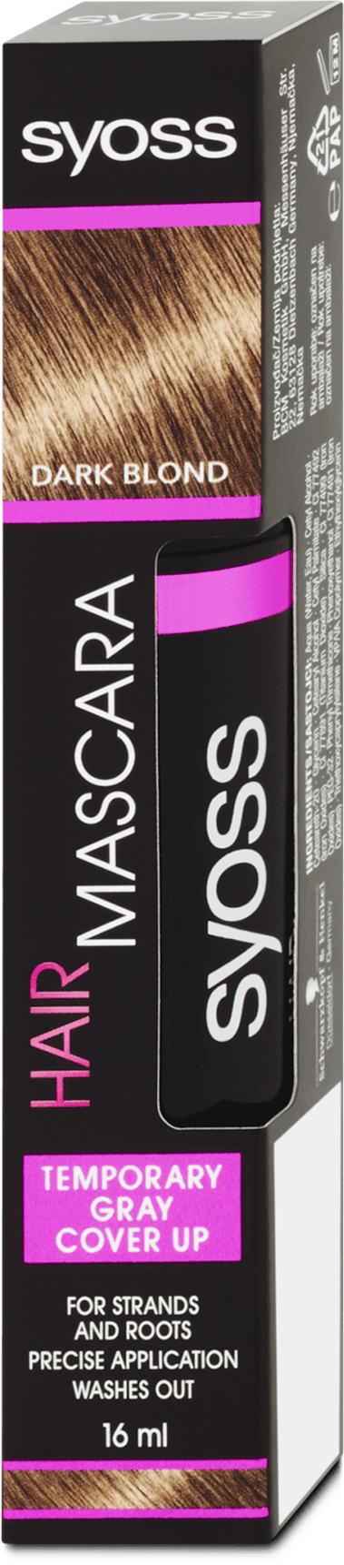 Syoss Dark Blond hair mascara, 16 ml