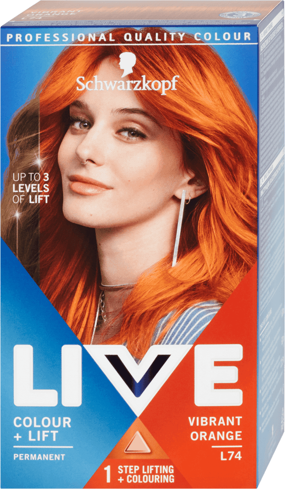 Schwarzkopf Live hair color Vibrant Orange L74
