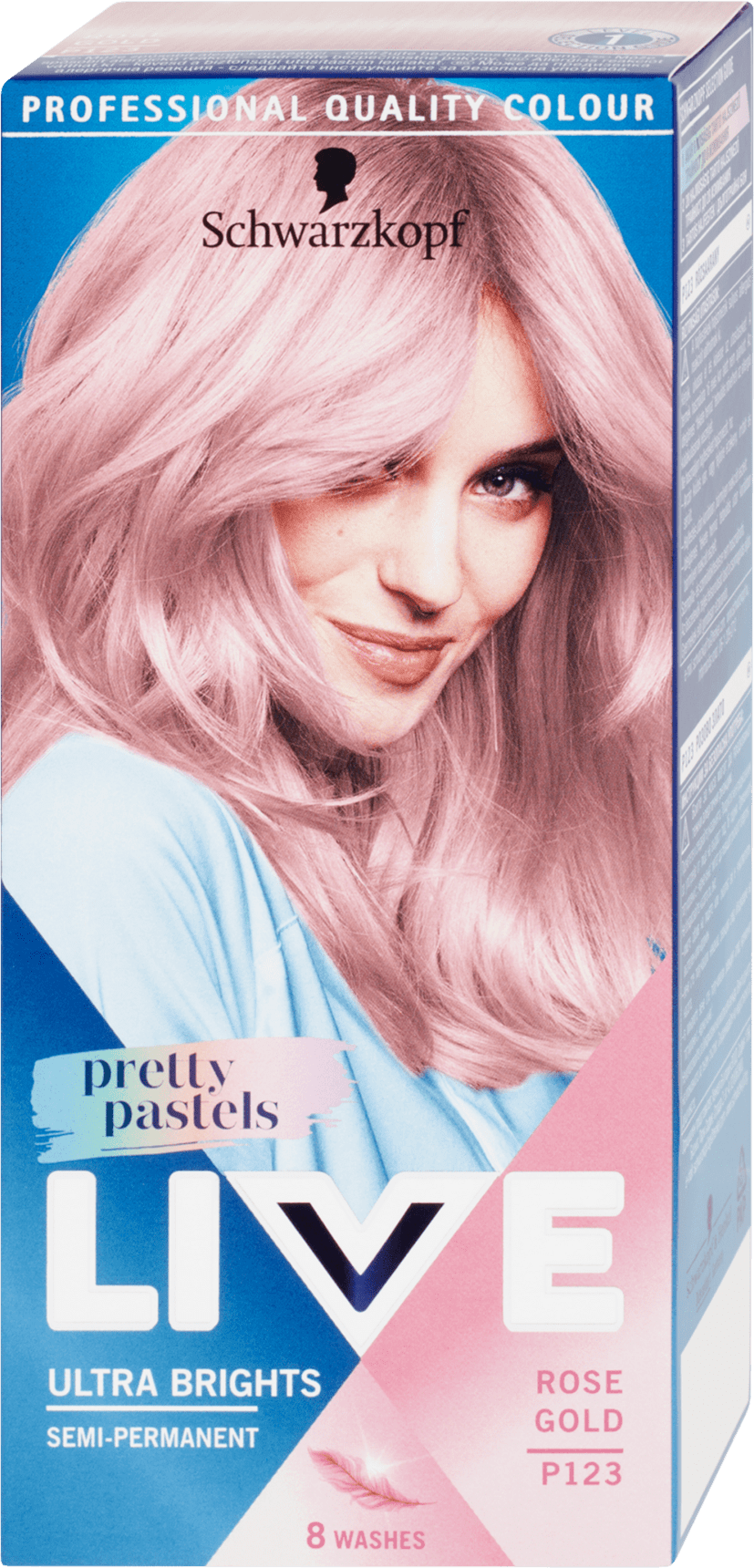 Schwarzkopf Live hair color Rose Gold P123