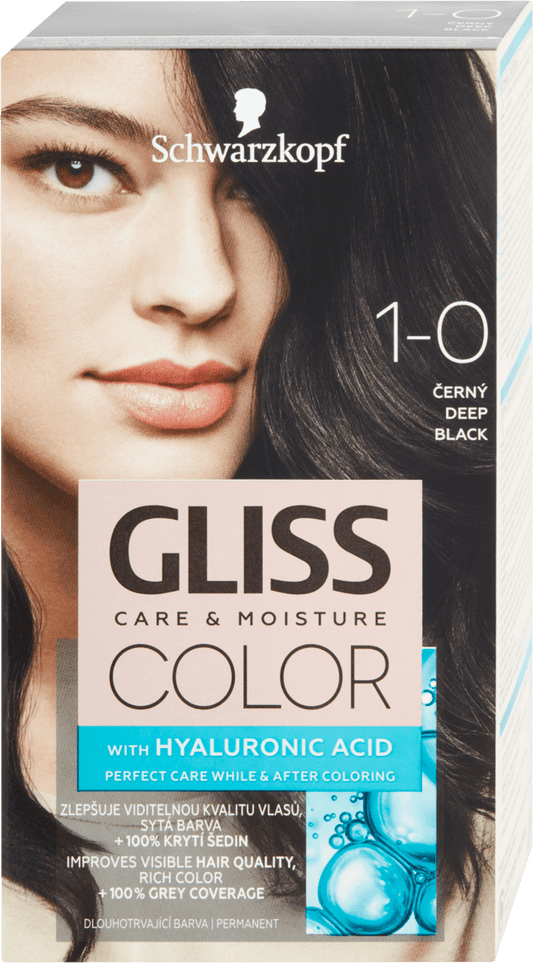 Schwarzkopf Gliss Hair Color Black 1-0