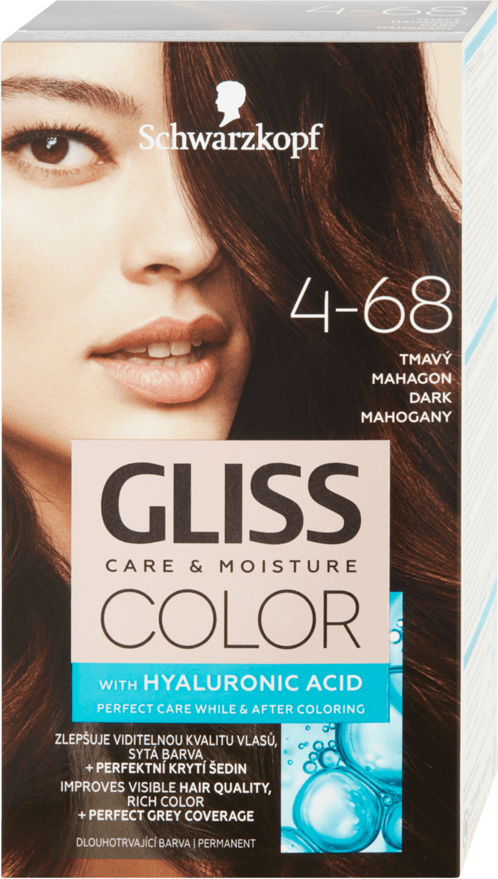 Schwarzkopf Gliss Hair Color Dark Mahogany 4-68