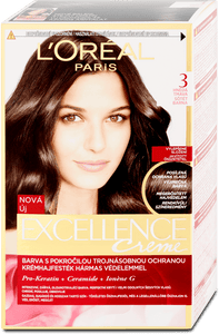 L'Oreal Paris Excellence Creme Hair Color Dark Brown 3, 192 ml