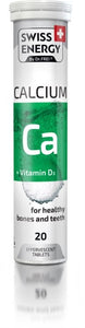 Swiss Energy By Dr. Frei Calcium + vitamin D3, 20 effervescent tablets