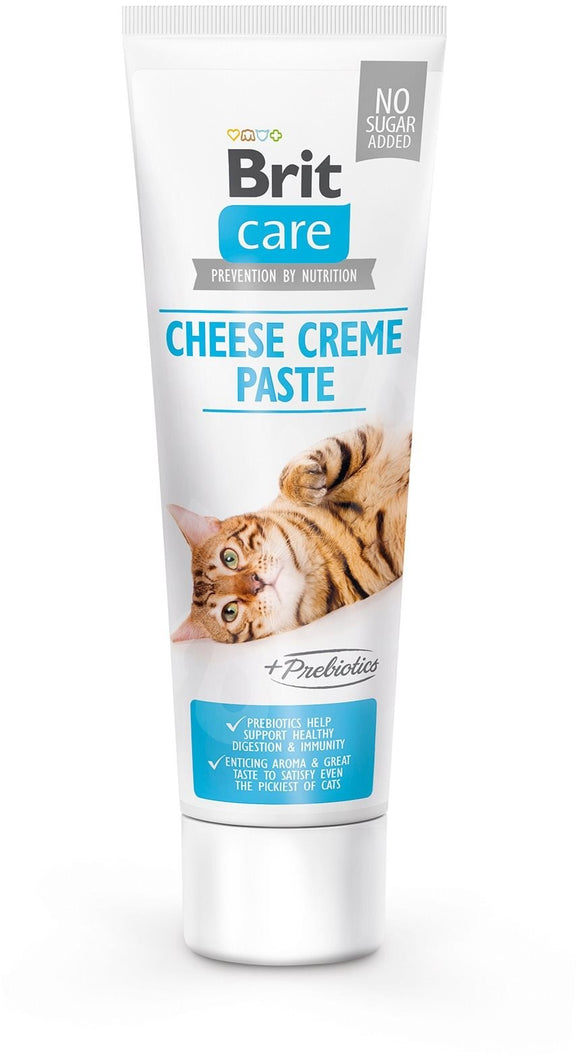 Brit Care Cat Cheese Cream Paste enriched with Prebiotics 100 g