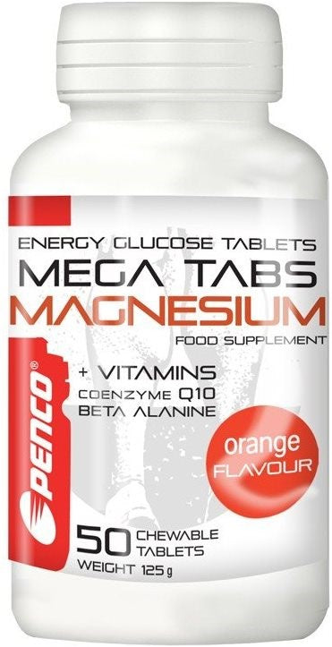 Penco Mega Tabs Magnesium, Orange flavor 50 tablets