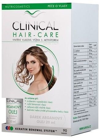 Clinical Hair Care 90 tablets + argan oil 20ml - 3 months treatment