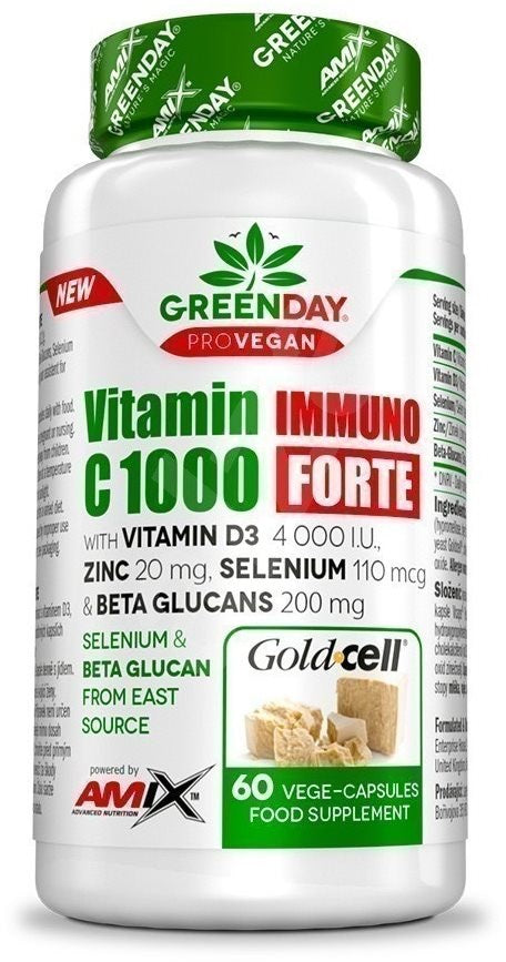 Amix Nutrition GreenDay® ProVEGAN Vitamin C 1000 Immuno FORTE, 60 Vege Capsules