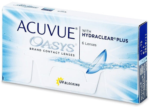 Acuvue Oasys with Hydraclear Plus 6 contact lenses