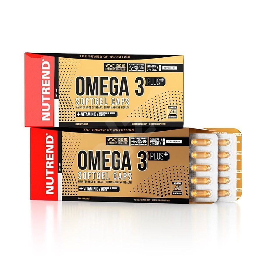 Nutrend Omega 3 Plus Softgel caps, 120 capsules