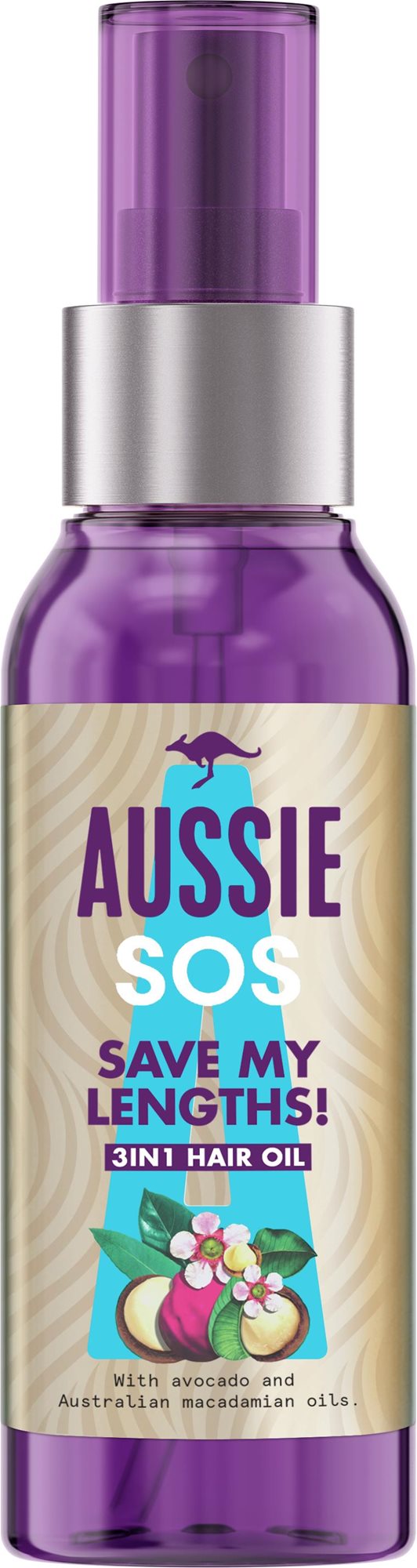 Aussie SOS 3-in-1 Hair Oil Save My Lengths, 100 ml