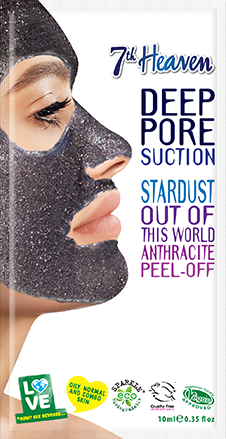 7th Heaven Stardust peeling mask anthracite, 10 ml