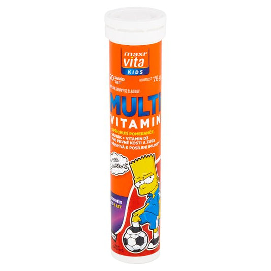 Maxivita Kids Multivitamin orange flavor, 20 effervescent tablets
