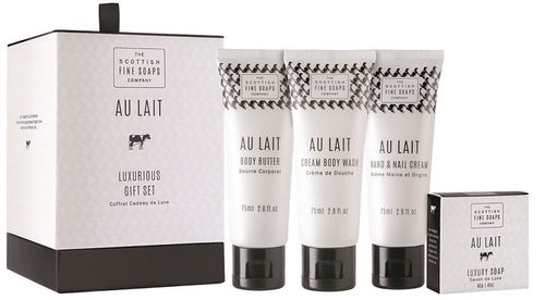 Scottish Fine Soaps Au Lait Shower Gel + Body Butter + Hand Cream