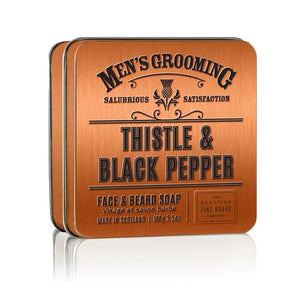 Scottish Fine Soaps Black pepper and milk thistle face & beard soap 100 g