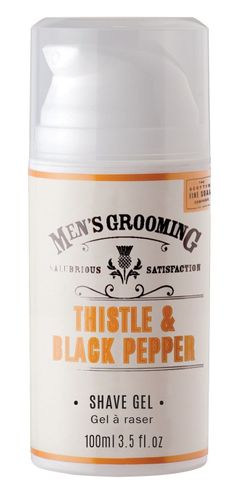 Scottish Fine Soaps Black pepper and milk thistle shaving gel 100 ml