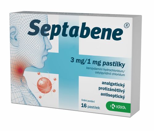 Septabene 3 mg / 1 mg 16 lozenges