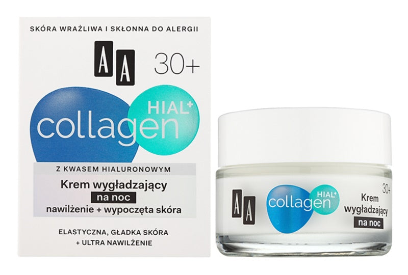 AA Cosmetics Collagen HIAL+ night smoothing cream 30+