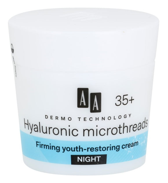 AA Cosmetics Dermo Technology Hyaluronic Microthreads night cream 35+, 50ml