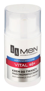 AA Cosmetics Men Vital 40+ anti-wrinkle anti-aging cream 50ml