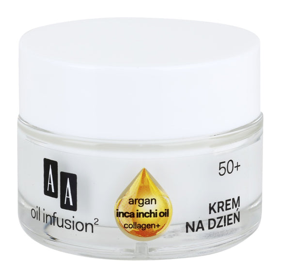 AA Cosmetics Oil Infusion2 Argan Inca Inchi 50+ daily lifting anti-wrinkle cream 50ml