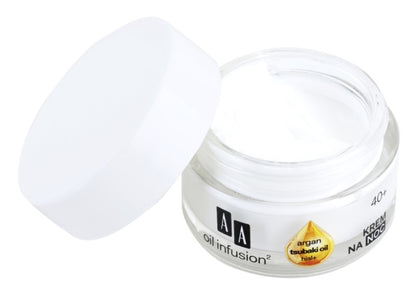 AA Cosmetics Oil Infusion2 Argan Tsubaki 40+ regenerating night cream with anti-wrinkle effect 50ml