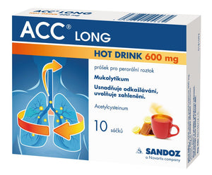 Sandoz ACC Long Hot Drink 600 mg 10 bags - mydrxm.com