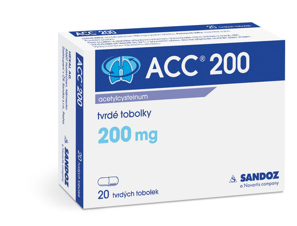 Sandoz ACC 200 200 mg 20 capsules - mydrxm.com