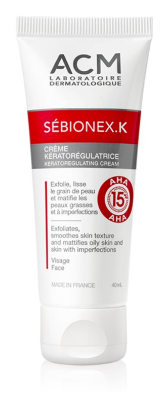 ACM Sebionex K protective mattifying cream for oily skin with imperfections 40 ml