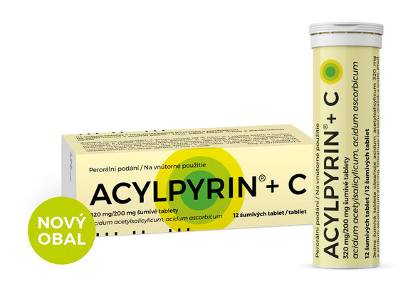 Acylpyrin + Vitamin C 12 effervescent tablets - mydrxm.com