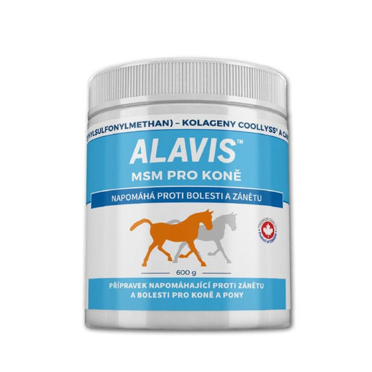 Alavis MSM for horses 600 g against inflammation and pain - mydrxm.com