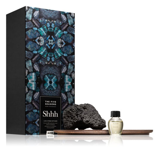 Alessi The Five Seasons Shhh aroma diffuser with filling (Lava Stone)