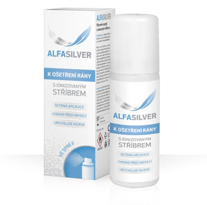 Alfa Silver spray 125 ml treat wounds, abrasions, minor burns, skin injuries or beds - mydrxm.com