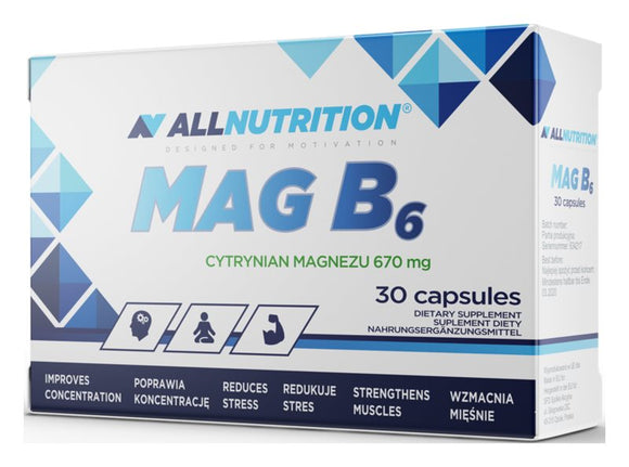 ALLNUTRITION Mag B6, sleep and regeneration support 30 capsules