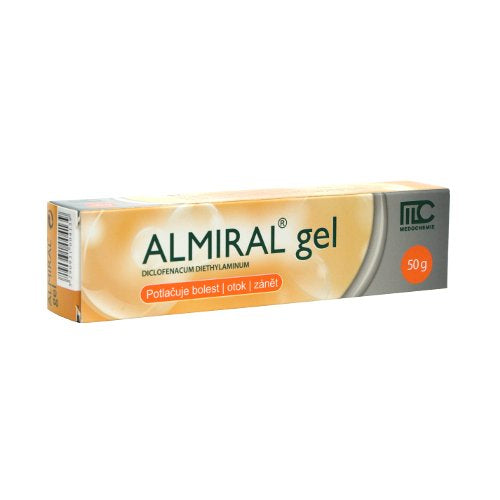 Almiral gel 50 g pain, swelling and inflammation post-traumatic tendons, ligaments, muscles and joints - mydrxm.com